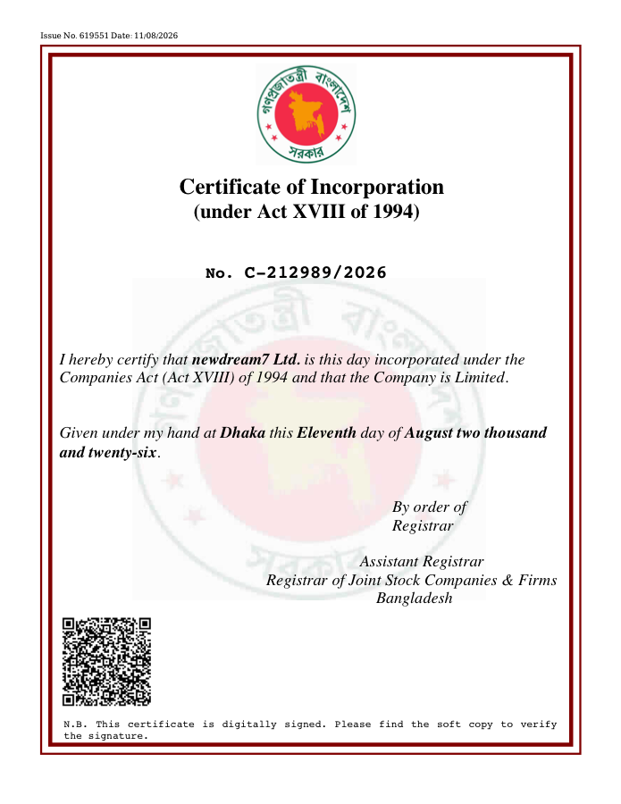 Certificate of Incorporation